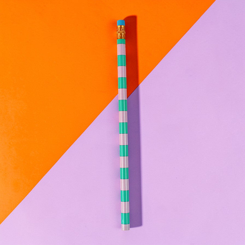 Bleistift mit Radiergummi - lustig bunt von Ava & Yves