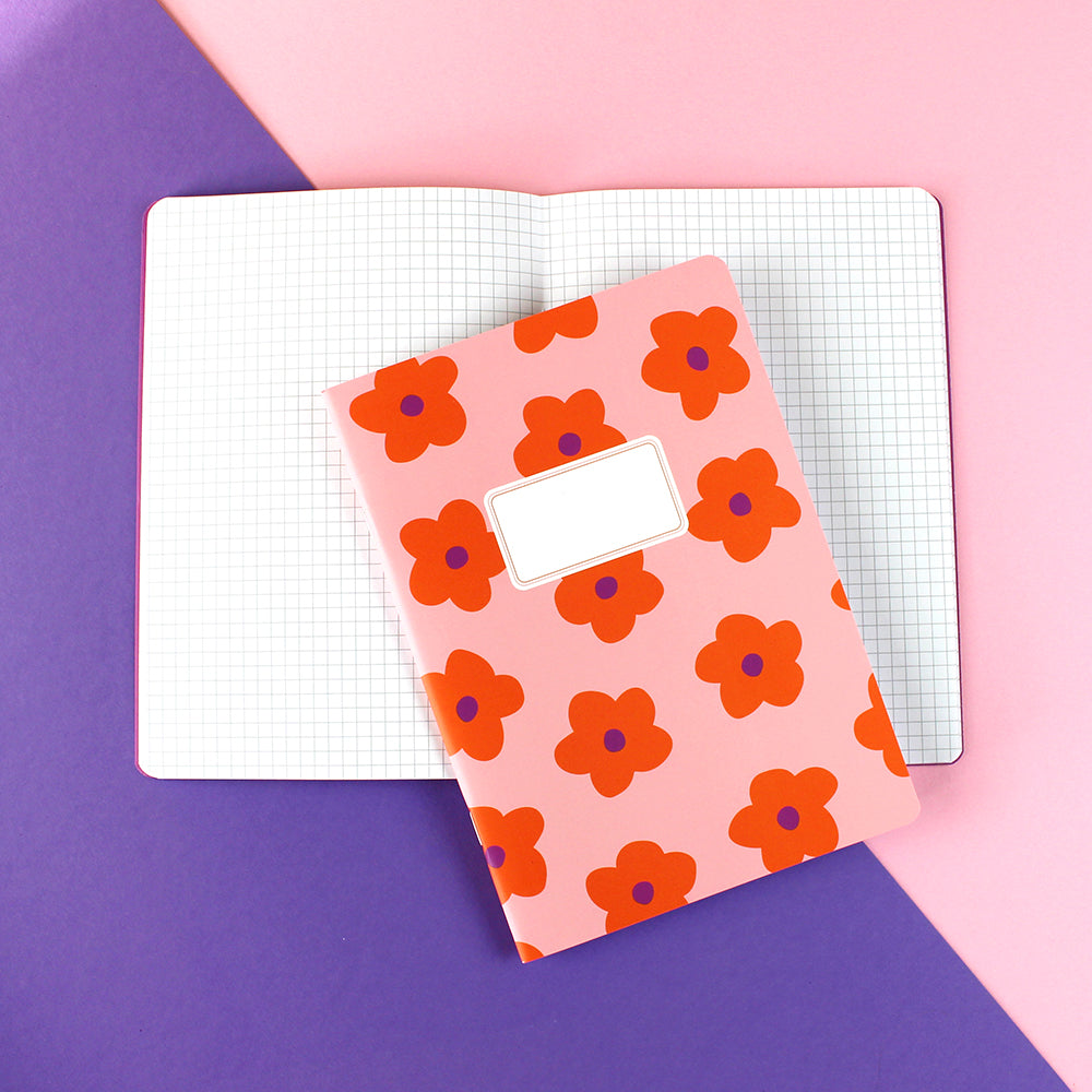 Fröhliches Heft 🌸 mit Blumen in 3 versch. Farbstellungen