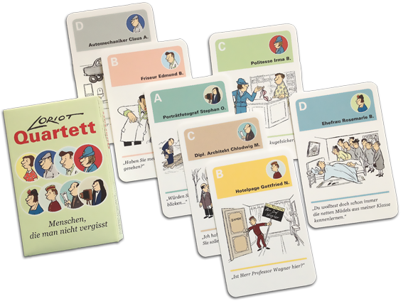 Loriot Quartett witziges Karten Spiel von Inkognito