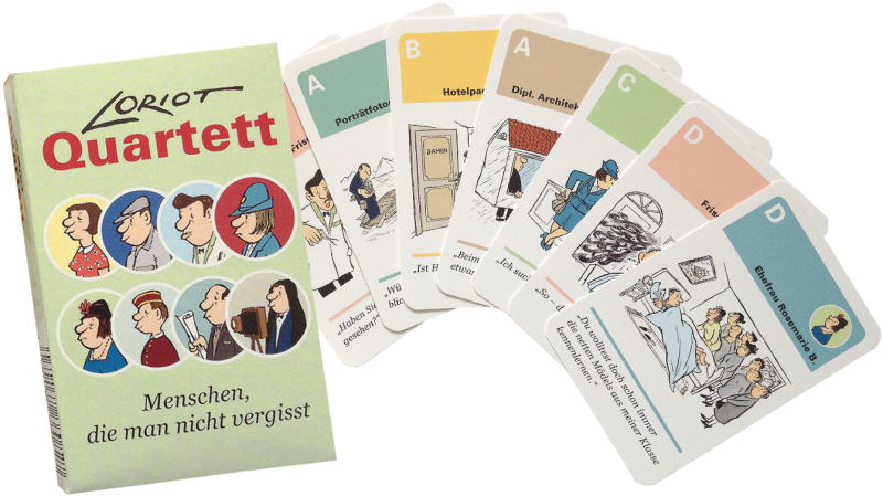 Loriot Quartett witziges Karten Spiel von Inkognito
