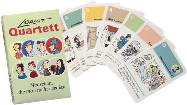 Loriot Quartett witziges Karten Spiel von Inkognito