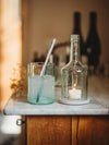 Fledermaus Glas 🦇 oder Vase ? Upcycling aus der Rum Flasche