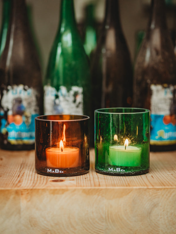 Teelichthalter 💚🤎 für leuchtende Augen & zauberhafte Stimmung