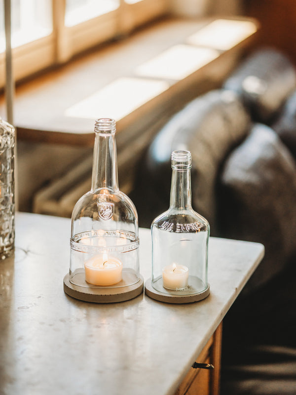 Una Empresa Familiar - ein Familienunternehmen 🦇 Windlicht upcycling aus der Rumflasche