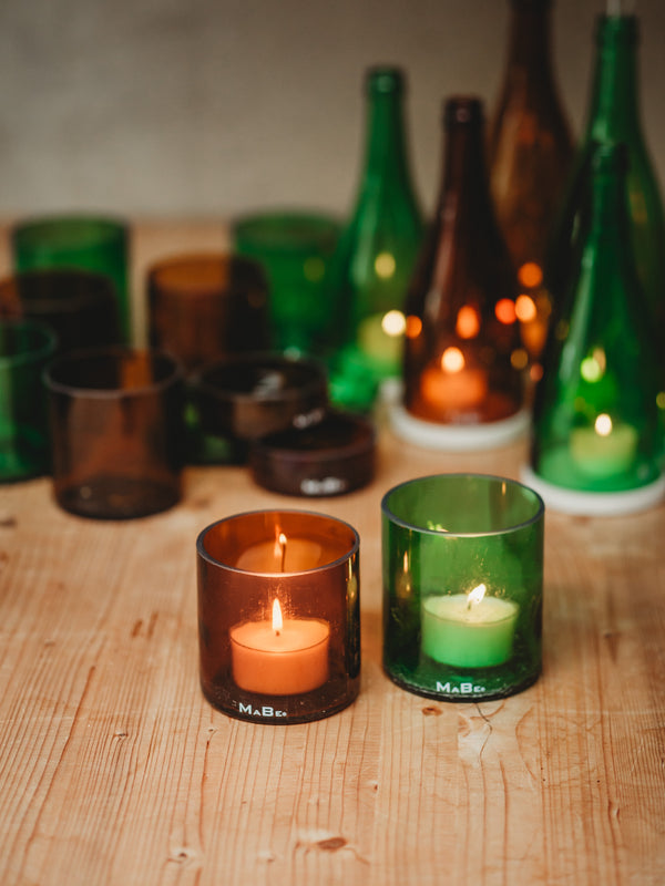 Teelichthalter 💚🤎 für leuchtende Augen & zauberhafte Stimmung