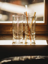 Wodka war mal drin - Glas oder Vase - mit Smirnoff Prägung