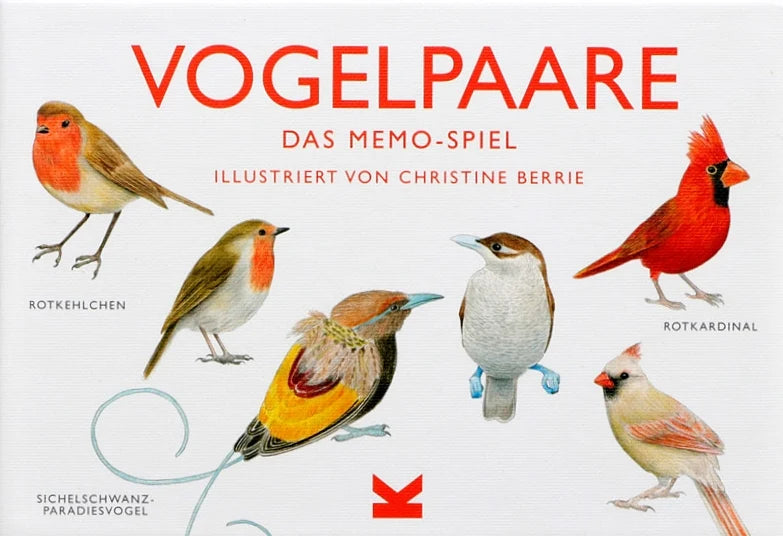 Vogel Paare 🐧🐧  Gedächtnis Spiel vom Laurence King Verlag