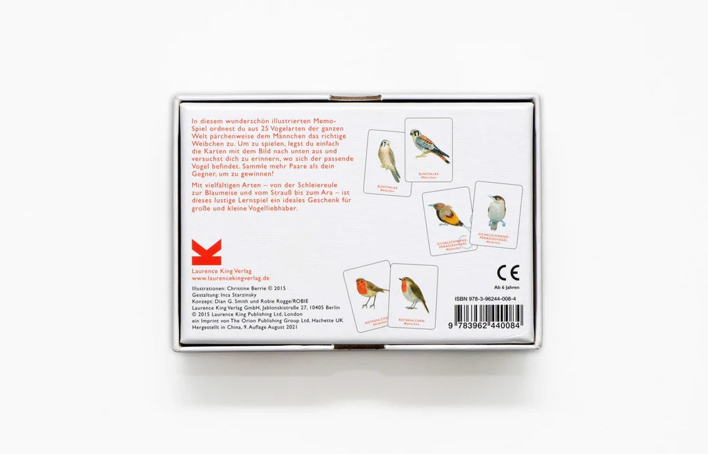Vogel Paare 🐧🐧  Gedächtnis Spiel vom Laurence King Verlag