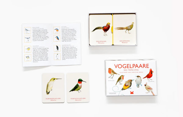 Vogel Paare 🐧🐧  Gedächtnis Spiel vom Laurence King Verlag