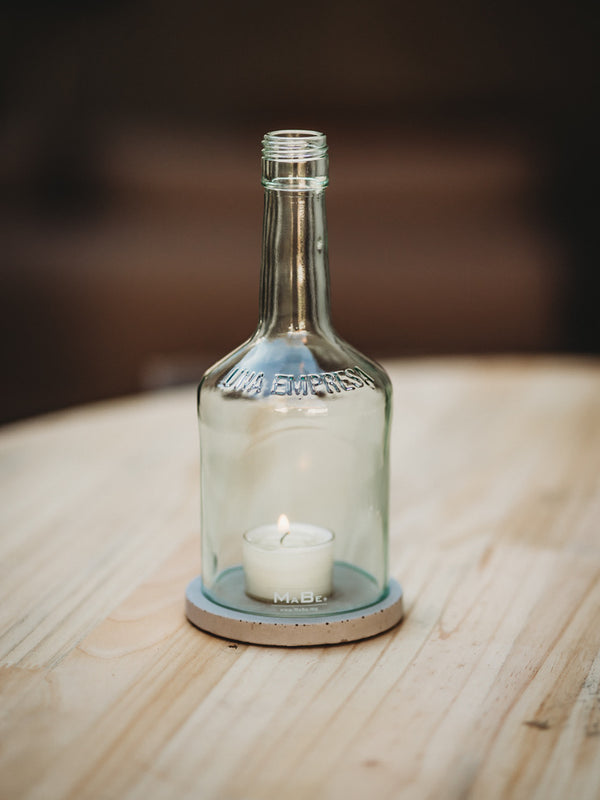 Una Empresa Familiar - ein Familienunternehmen 🦇 Windlicht upcycling aus der Rumflasche