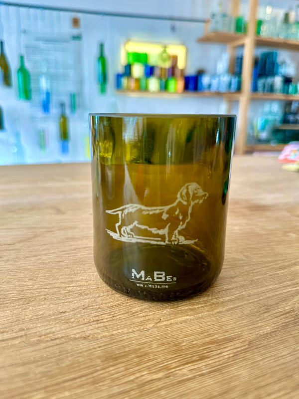 Rauhaardackel 🐾 Trink Glas mit Lasergravur - Charakter statt Perfektion