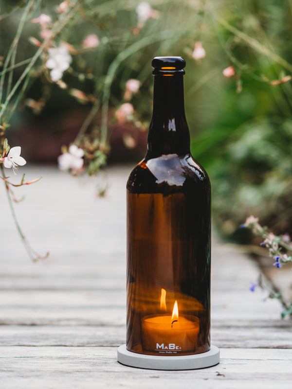 Bier Windlicht aus den Benelux Ländern 🇧🇪 erkennbar an der Korkmündung