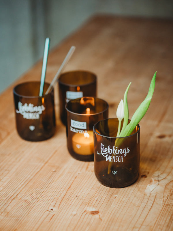 Geschenke Set - Glas und Seifenspender ✨ 🤎
