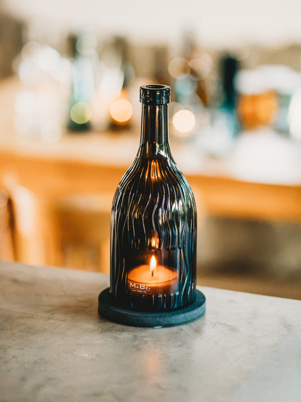 Elegantes Prosecco Windlicht - mit Struktur
