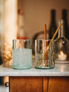 Fledermaus Glas 🦇 oder Vase ? Upcycling aus der Rum Flasche