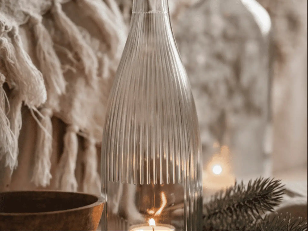 Aperitif - Spritz - Windlicht - vegan und alkoholfrei - gefertigt aus der Hugo Flasche