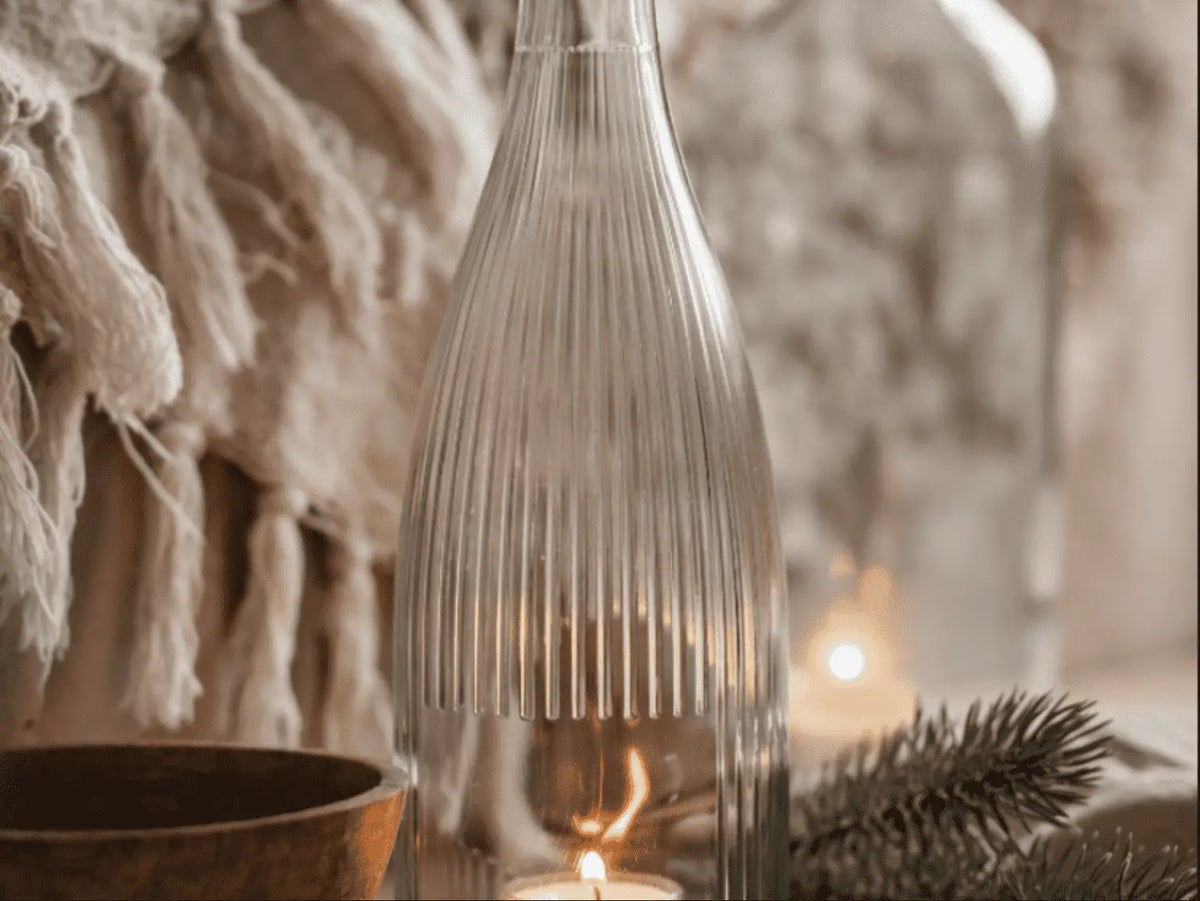 Aperitif - Spritz - Windlicht - vegan und alkoholfrei - gefertigt aus der Hugo Flasche