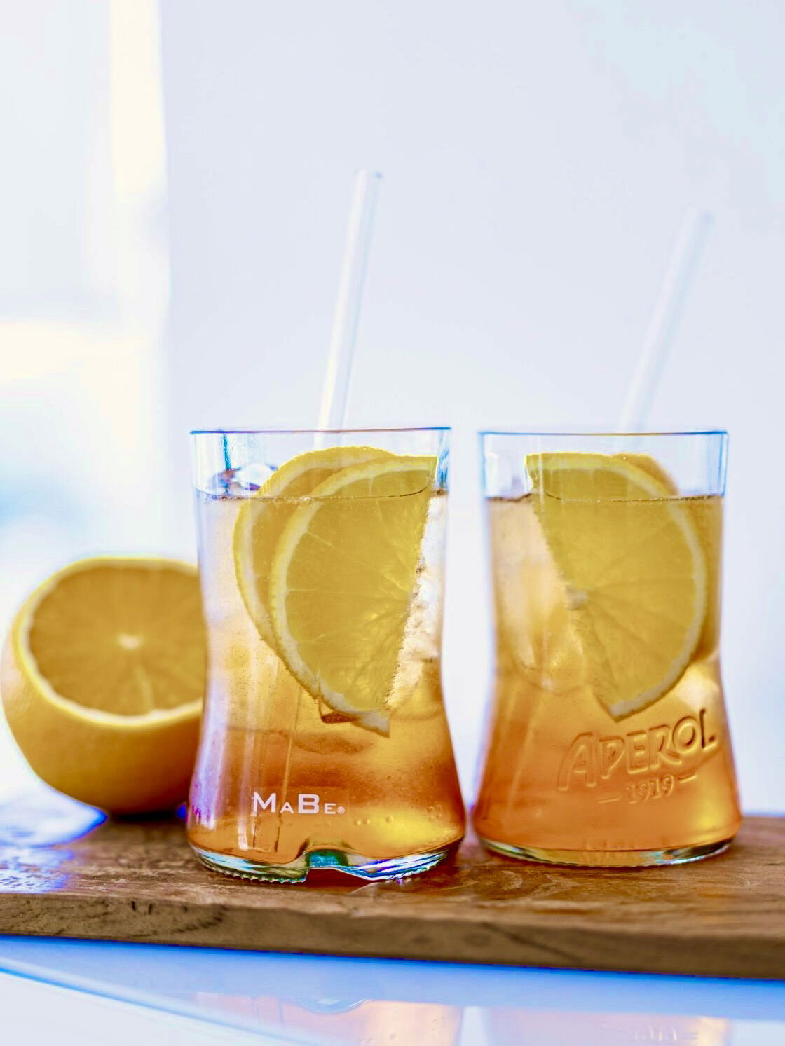 Aperol Glas UPCYCLING - Das echte & nachhaltige Aperol Glas 1 Stück - MaBe®