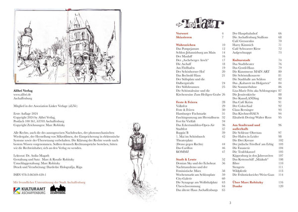 Aschaffenburger Skizzenbuch - Marc Robitzky - für Aschaffenburger ein MUSS - handsigniert