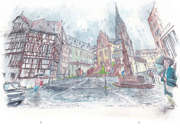 Aschaffenburger Skizzenbuch - Marc Robitzky - für Aschaffenburger ein MUSS - handsigniert