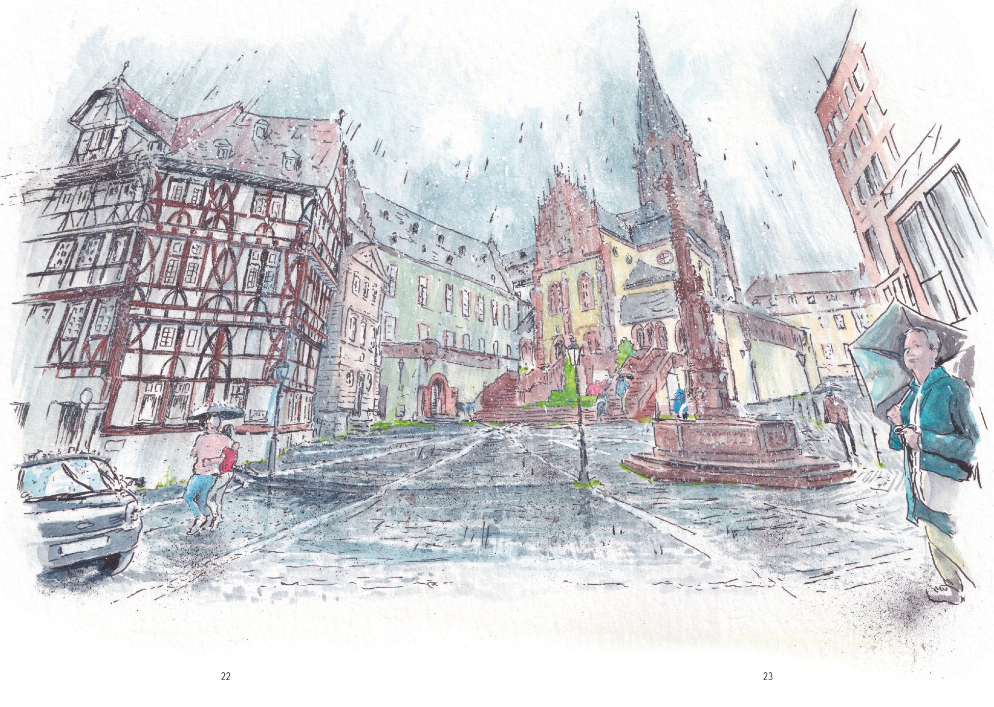 Aschaffenburger Skizzenbuch - Marc Robitzky - für Aschaffenburger ein MUSS - handsigniert