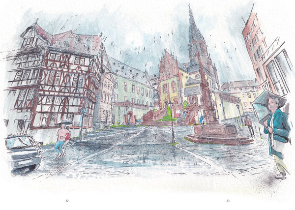 Aschaffenburger Skizzenbuch - Marc Robitzky - für Aschaffenburger ein MUSS - handsigniert