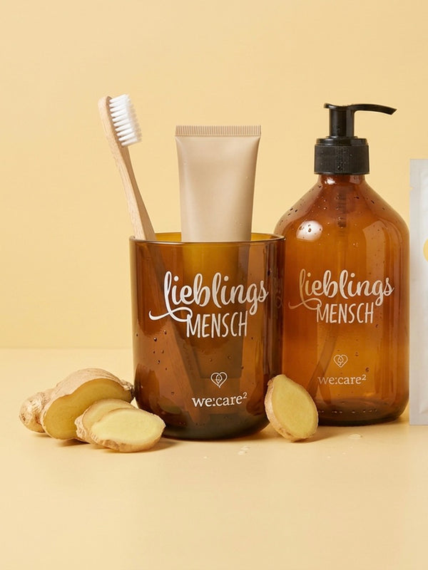 Geschenke Set - Glas und Seifenspender ✨ 🤎
