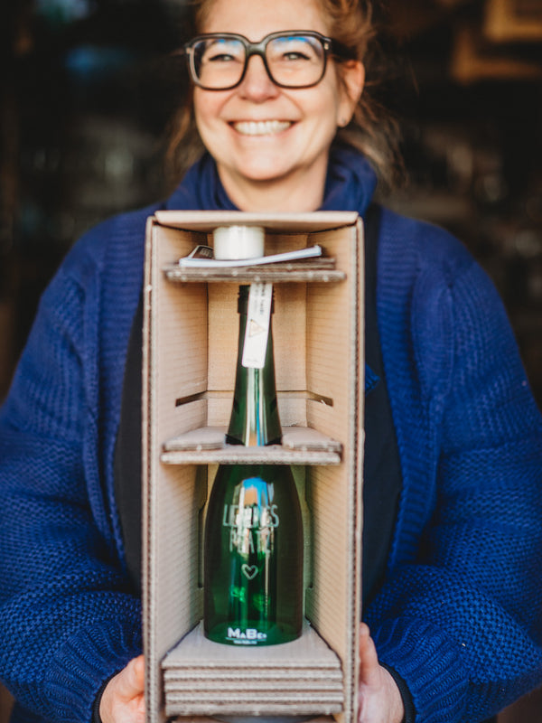 Weinwindlicht aus dem Rheingau - in schönem GRÜN mit geschliffenem Hals