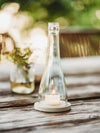 So klein, so nett - Upcycling Windlicht aus der dt. Weinflasche - das Kleinere
