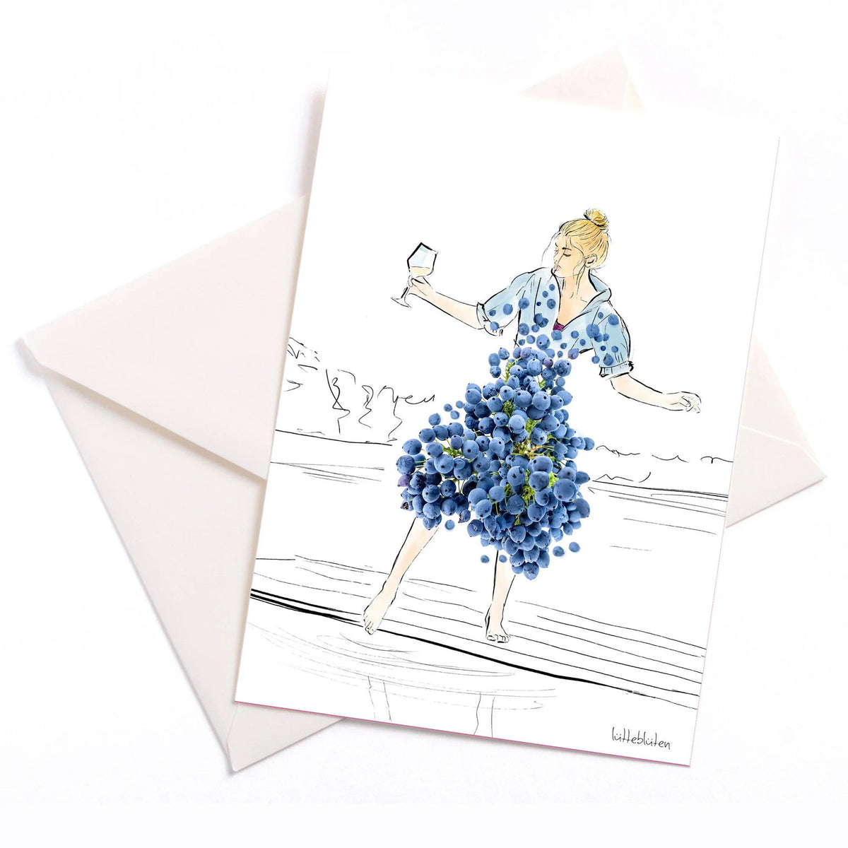 Barfuß mit Wein - zaiberhafte Karten von Lütteblüten - Gabriele Ampt - MaBe®
