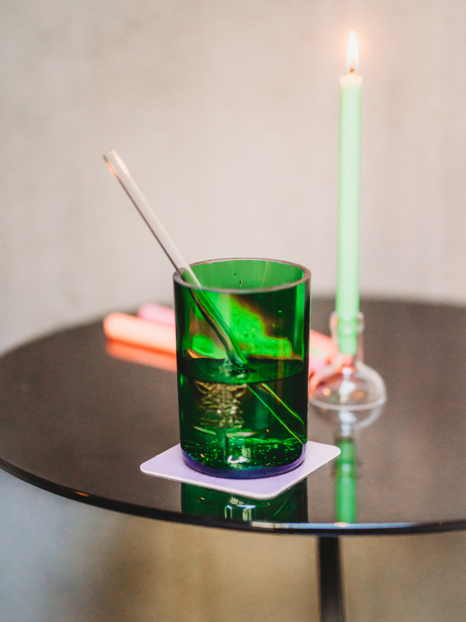 Becher oder Glas aus der grünen Ginflasche 💚  coole & nachhaltige Geschenkidee