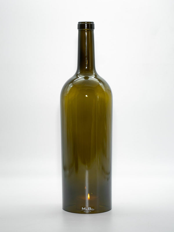 BigBottle Windlicht (40cm) 3 l Bordeaux Wein - MaBe®