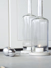 Big Bottle Windlicht (35cm) 3 l Spirituose | grauer Untersetzer - MaBe®