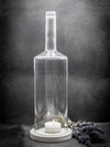 Big Bottle Windlicht (40cm) 3 l Spirituose | grauer Untersetzer - MaBe®