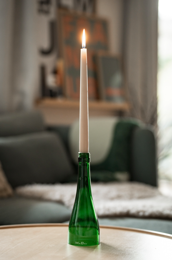 KerzenStänder aus Weinflasche | Nachhaltig | Handmade in Germany | Upcycling | Witzig