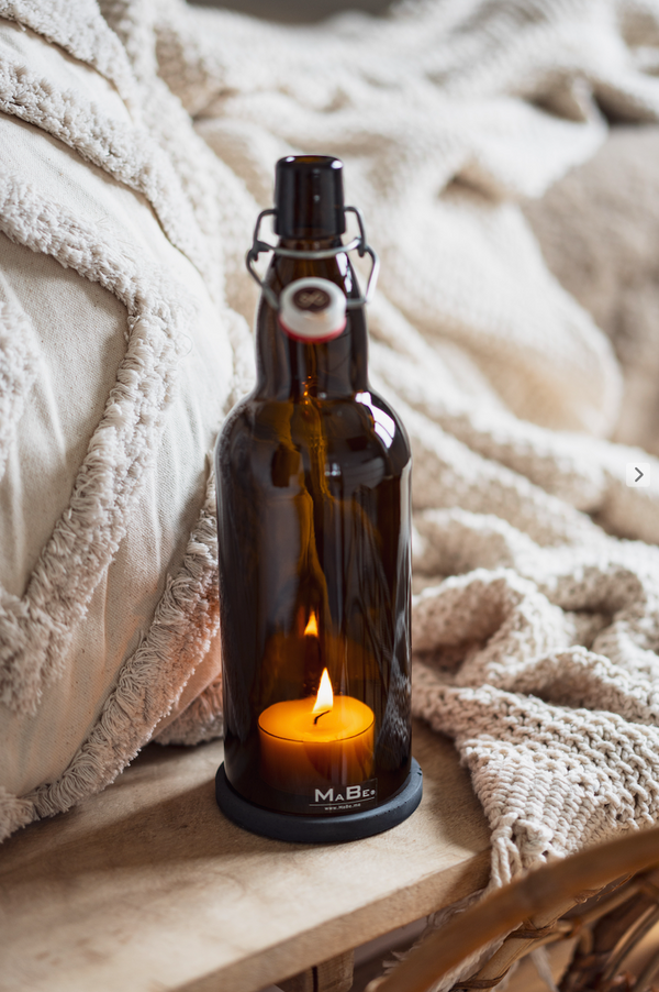 Bier Windlicht mit Schnappverschluß - Cheers