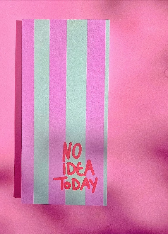 Notizblock - No idea today - von Ute Arnold - hej ibiza