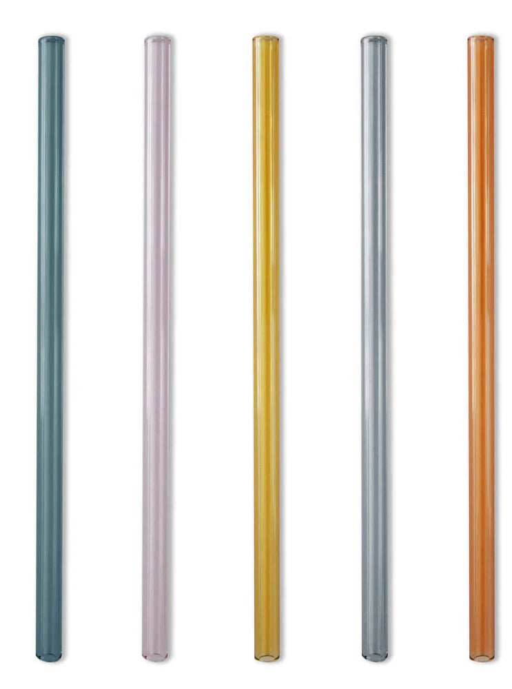 Glashalm - 50er Pack 🌈 bunt oder transparent - 15 o. 21 cm - made in Germany - B2B