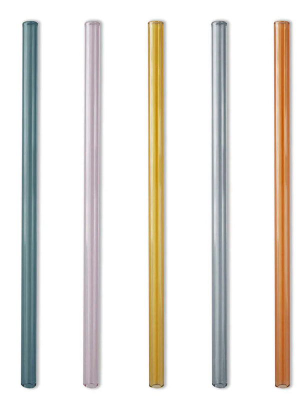 Glashalm - 50er Pack 🌈 bunt oder transparent - 15 o. 21 cm - made in Germany - B2B