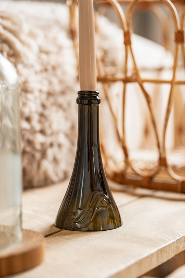 Witzig & edel zugeleich - Kerzenhalter aus der ital. Spumante Flasche