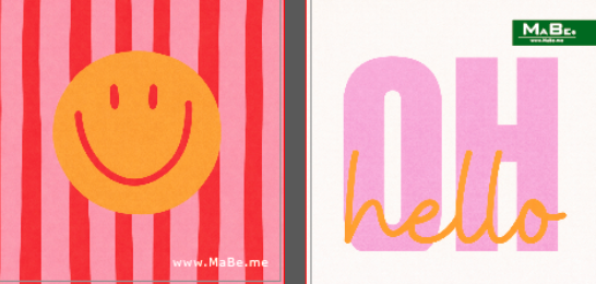 Witzige Untersetzer 😀 als Gruß 🩷 oder statt Postkarte 🥕