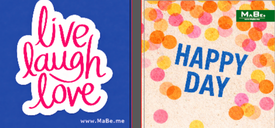 Witzige Untersetzer 😀 als Gruß 🩷 oder statt Postkarte 🥕