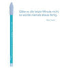 Bleistift mit Zitat von Mark Twain - "Gäbe es die letzte Minute nicht, so würde  ..." - von CEDON - MaBe®