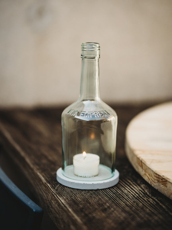 Una Empresa Familiar - ein Familienunternehmen 🦇 Windlicht upcycling aus der Rumflasche