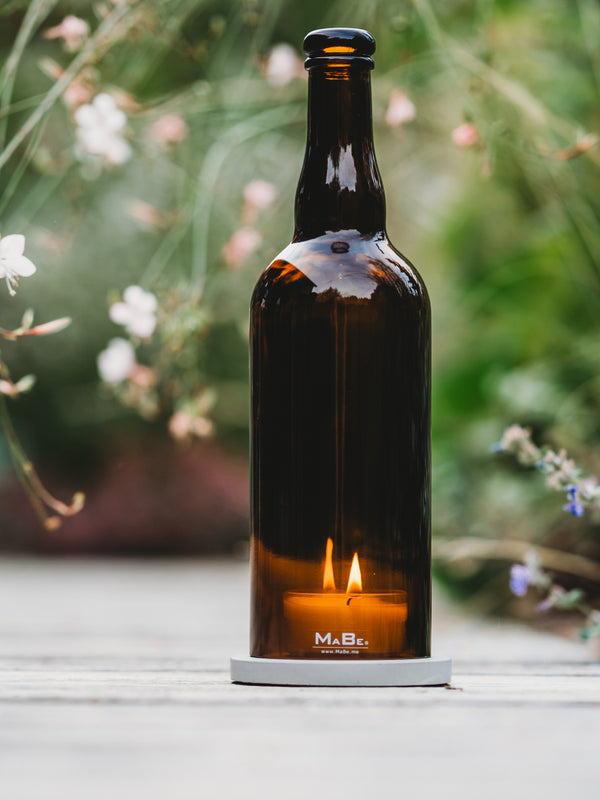 Bier Windlicht aus den Benelux Ländern 🇧🇪 erkennbar an der Korkmündung