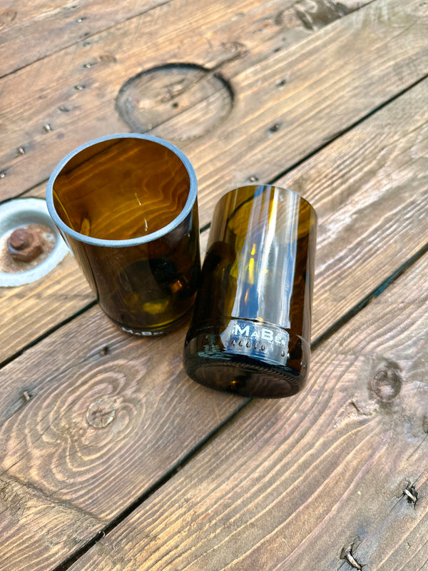 Bierglas 🍺  trink aus der Flasche - aber mit Stil - Upcycling aus der herkömmlichen 0,5l Bierflasche