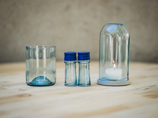 W O W ✨ Set mit Salz- & Pfeffer, Glas & Oh.Ha Windlicht