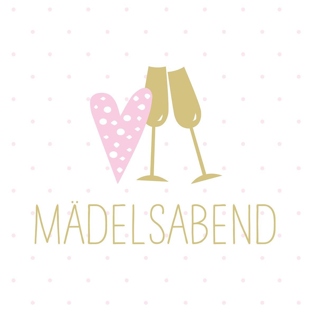 Cocktail Servietten Cheers Mädels 🥂 gute Laune Servietten - von ppd