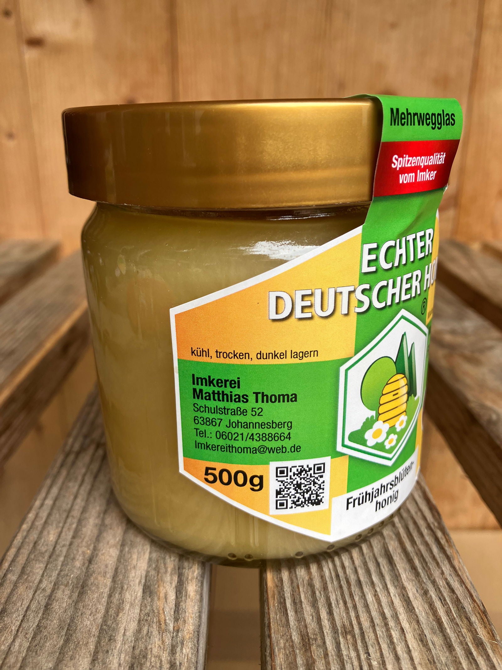 Cremiger leckerer Frühjahrsblüten Honig aus Johannesberg - Imkerei Matthias Thoma - MaBe®