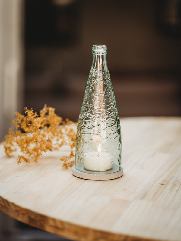 Wasser 💧 Licht - Windlicht mit Struktur in dem mal so viel Gutes steckte